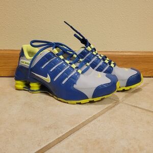 Nike Kids Blue and Yellow Shoes